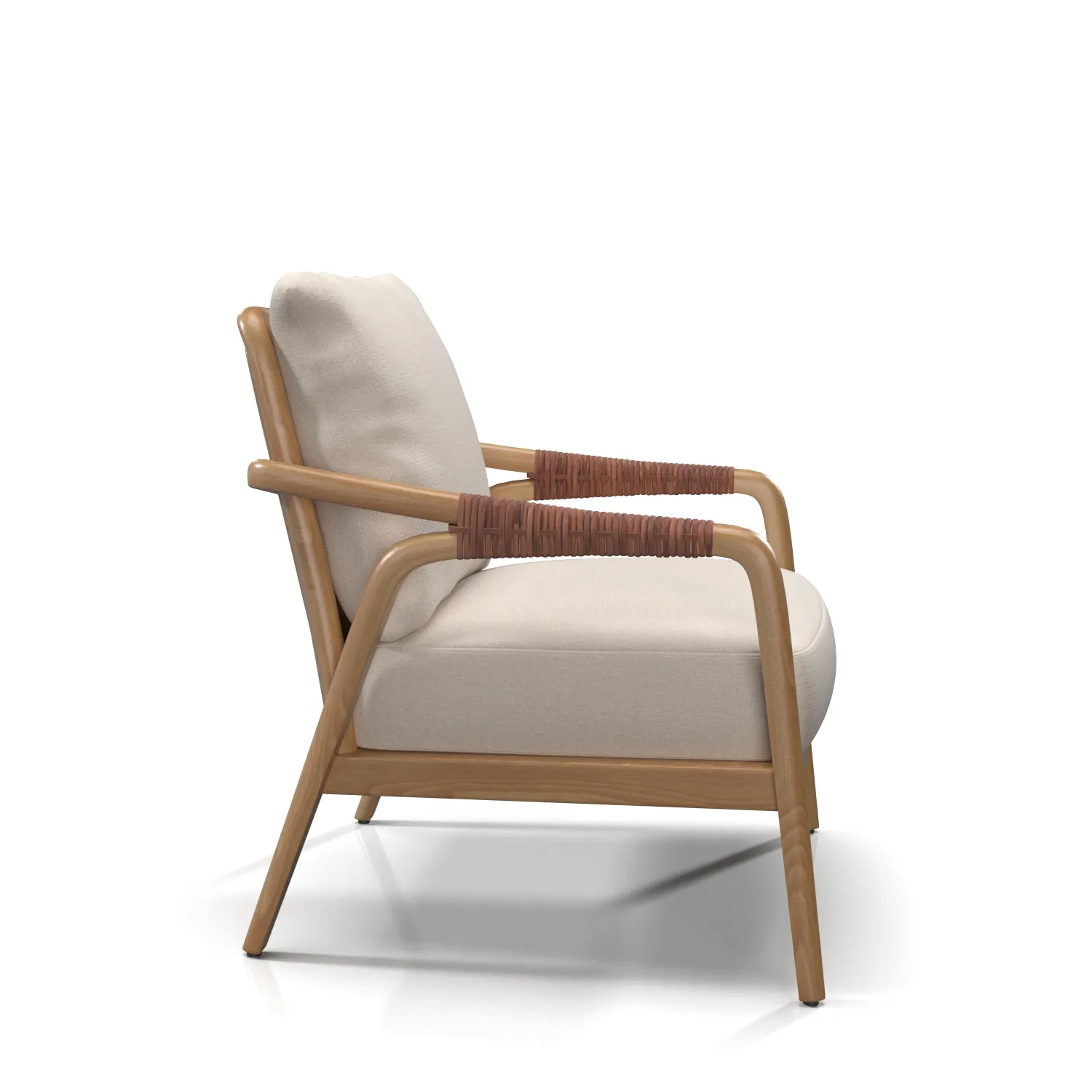 Knot Lounge Chair PBR 3D Model_03